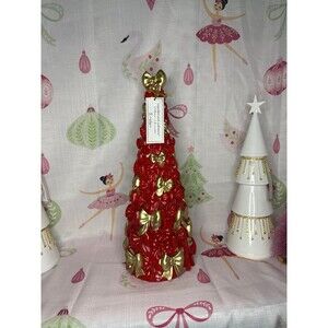 Cupcakes and Cashmere Red and Gold Bow Tree